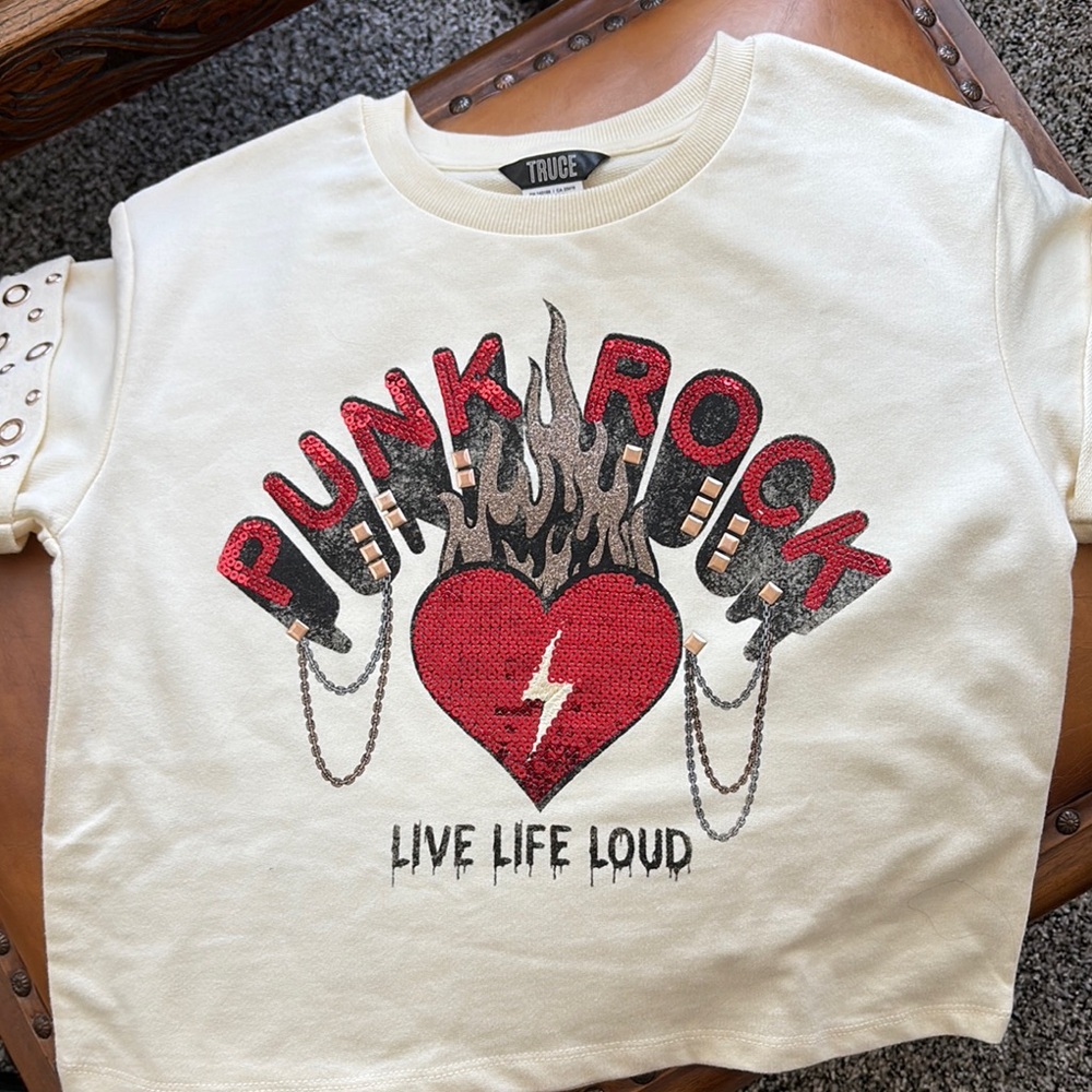 Truce Kids Punk Rock Graphic Tee - new no tags